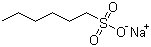 structure of CAS# 2832-45-3, Sodium 1-hexanesulfonate