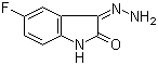 5-氟-3-肼基吲哚啉-2-酮分子结构 (CAS 283584-52-1)