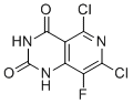5,7-二氯-8-氟-1H-吡啶并[4,3-D]嘧啶-2,4-二酮分子结构 (CAS 2836267-80-0)