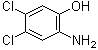 structure of CAS# 28443-57-4, 2-Amino-4,5-dichlorophenol