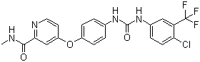 索拉非尼分子结构 (CAS 284461-73-0)