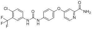 N-去甲基索拉非尼分子结构 (CAS 284461-74-1)