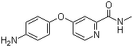 structure of CAS# 284462-37-9, 4-(4-Aminophenoxy)-N-methylpicolinamide