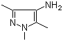 1,3,5-三甲基-1H-吡唑-4-胺分子结构 (CAS 28466-21-9)