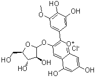 CAS 登录号：28500-03-0, 牵牛花色素 3-O-阿拉伯糖苷