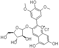 CAS 登录号：28500-04-1, 锦葵色素阿拉伯糖苷