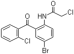 N-[4'-溴-2'-(2'-氯苯甲酰基)苯基]-2-氯乙酰胺分子结构 (CAS 285158-15-8)