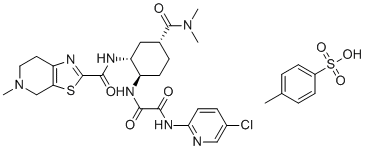 CAS # 2852734-46-2, Edoxaban (RRR)-Isomer Tosylate, Edoxaban Impurity 25 p-Toluenesulfonate