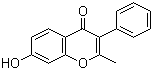 structure of CAS# 2859-88-3, 7-羟基-2-甲基-3-苯基苯并吡喃-4-酮