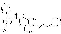 structure of CAS# 285983-48-4, Doramapimod