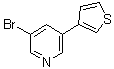 5-(3-噻吩基)-3-溴吡啶分子结构 (CAS 286007-27-0)