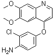 2-氯-4-[(6,7-二甲氧基-4-喹啉基)氧基]苯胺分子结构 (CAS 286371-44-6)