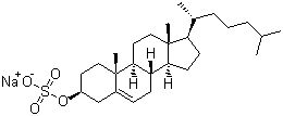 structure of CAS# 2864-50-8, 胆固醇硫酸酯钠盐