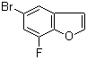 5-溴-7-氟苯并呋喃分子结构 (CAS 286836-04-2)