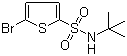 5-溴噻吩-2-叔丁基磺酰胺分子结构 (CAS 286932-39-6)