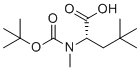 N-叔丁氧羰基-N-甲基-3-叔-丁基-L-丙氨酸分子结构 (CAS 287210-82-6)