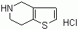structure of CAS# 28783-41-7, 4,5,6,7-四氢噻吩[3,2-c]吡啶盐酸盐