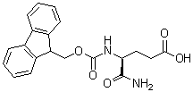 structure of CAS# 288149-55-3, (4S)-5-氨基-4-[[芴甲氧羰基]氨基]-5-氧代戊酸