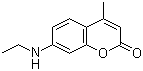 structure of CAS# 28821-18-3, 7-(乙基氨基)-4-甲基香豆素