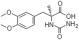 CAS 登录号：28861-00-9, 脲丙酸, (S)-2-(氨基甲酰)-氨基-3-(3,4-二甲氧基苯基)-2-甲基丙酸