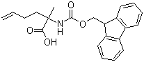 N-芴甲氧羰基-2-(3'-丁烯基)-L-丙氨酸分子结构 (CAS 288617-72-1)