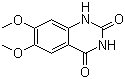 structure of CAS# 28888-44-0, 6,7-二甲氧基-2,4-喹唑啉二酮