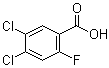 structure of CAS# 289039-49-2, 4,5-二氯-2-氟苯甲酸