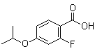 structure of CAS# 289039-81-2, 2-氟-4-异丙氧基苯甲酸