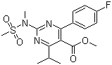 4-(4-氟苯基)-6-异丙基-2-[(N-甲基-N-甲磺酰)氨基]嘧啶-5-羧酸甲酯分子结构 (CAS 289042-11-1)