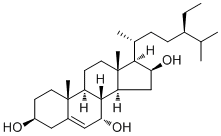 3,7,16-三羟基豆甾-5-烯分子结构 (CAS 289056-24-2)