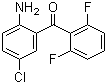 structure of CAS# 28910-83-0, 2-氨基-5-氯-2',6'-二氟二苯甲酮