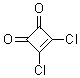 CAS # 2892-63-9, 1,2-Dichloro-1-cyclobutene-3,4-dione, Dichlorocyclobutenedione, Quadratic acid dichloride, Squaric acid dichloride, Squaryl dichloride