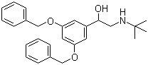 1-[3,5-二(苄氧基)苯基]-2-(叔丁基氨基)乙醇分子结构 (CAS 28924-25-6)