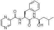 CAS 登录号：289472-78-2, N-[(1S)-2-[[(1R)-1-羟基-3-甲基丁基]氨基]-2-氧代-1-(苯基甲基)乙基]-2-吡嗪甲酰胺