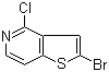 2-溴-4-氯噻吩并[3,2-c]吡啶分子结构 (CAS 28948-61-0)