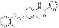 N-[2-甲基-4-[(2-甲基苯基)偶氮]苯基]-2-呋喃甲酰胺分子结构 (CAS 289494-16-2)