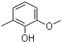 structure of CAS# 2896-67-5, 2-甲氧基-6-甲基苯酚