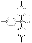 [三(4-甲基苯基)膦]氯化金分子结构 (CAS 28978-10-1)