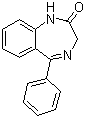 structure of CAS# 2898-08-0, 1,3-Dihydro-5-phenyl-1,4-benzodiazepin-2-one