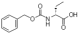 structure of CAS# 2900-20-1, N-(Benzyloxycarbonyl)-D-2-aminobutanoic acid