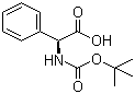 structure of CAS# 2900-27-8, N-Boc-L-alpha-phenylglycine