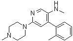 structure of CAS# 290297-25-5, N-甲基-4-(2-甲基苯基)-6-(4-甲基-1-哌嗪基)-3-吡啶胺