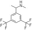 N-甲基-1-[3,5-(双三氟甲基)苯基]乙胺分子结构 (CAS 290297-43-7)