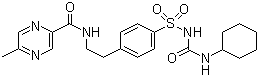 structure of CAS# 29094-61-9, Glipizide