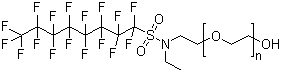 CAS # 29117-08-6, Poly(ethyleneglycol) 2-[ethyl[(heptadecafluorooctyl)sulfonyl]amino]ethyl ether