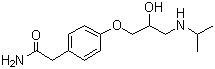 阿替洛尔分子结构 (CAS 29122-68-7)