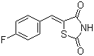 (Z)-5-(4-氟亚苄基)-1,3-噻唑烷-2,4-二酮分子结构 (CAS 291536-35-1)