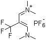 2-(三氟甲基)-1,3-双(二甲基氨基)三亚甲鎓六氟磷酸盐分子结构 (CAS 291756-82-6)
