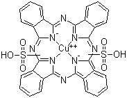 铜酞菁二磺酸分子结构 (CAS 29188-28-1)