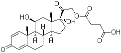 structure of CAS# 2920-86-7, 泼尼松龙半琥珀酸酯